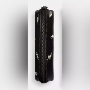 Coach Pencil Case With Lightning Bolt Print
